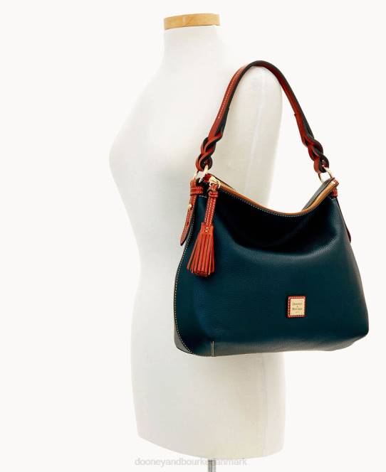Dooney & Bourke småsten korn twist strop hobo JV0J3119 poser sort