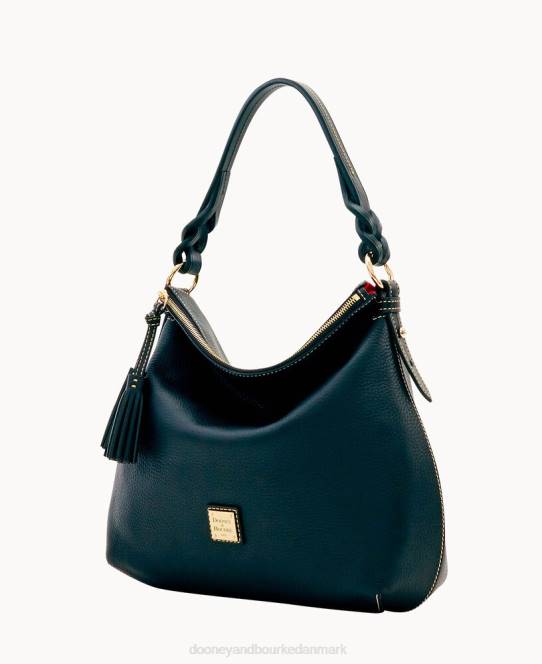 Dooney & Bourke småsten korn twist strop hobo JV0J3120 poser sort