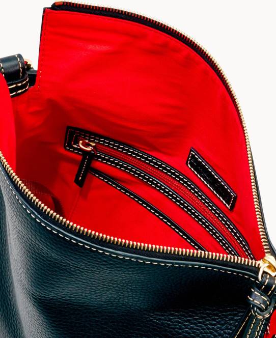 Dooney & Bourke småsten korn twist strop hobo JV0J3120 poser sort