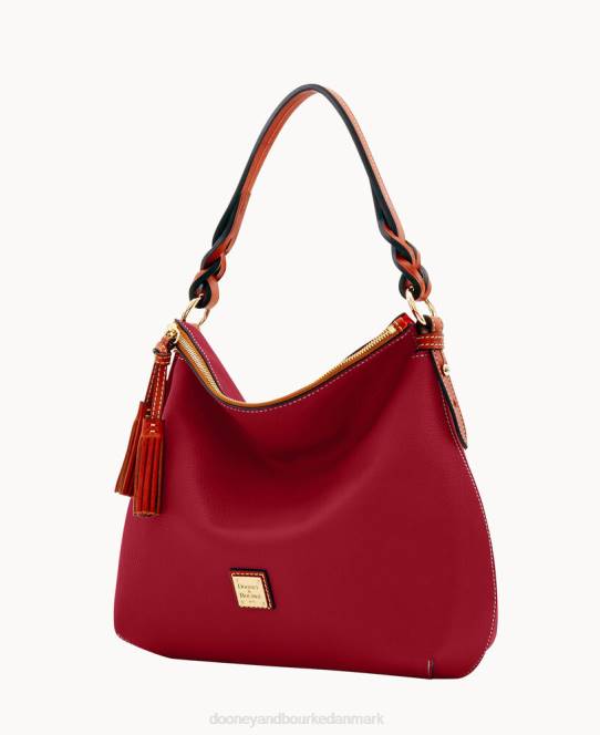 Dooney & Bourke småsten korn twist strop hobo JV0J3127 poser vin