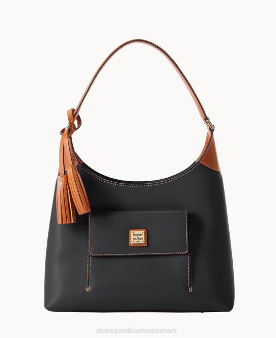 Dooney & Bourke wexford læder lille hobo JV0J3752 poser sort