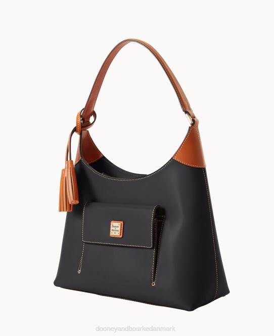 Dooney & Bourke wexford læder lille hobo JV0J3752 poser sort