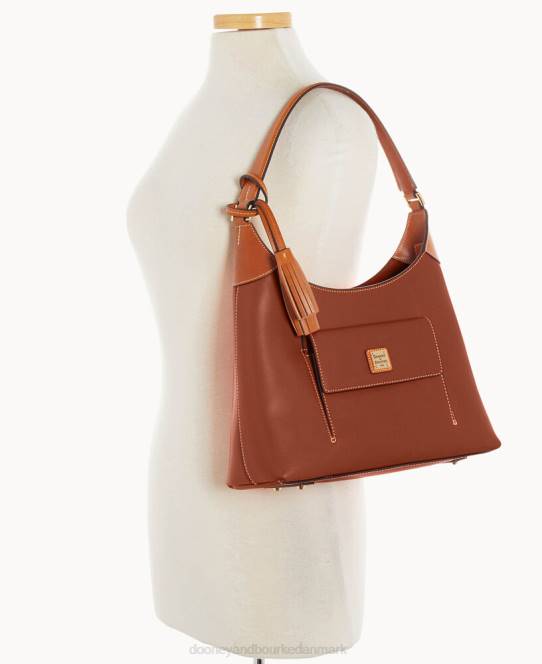 Dooney & Bourke wexford læder lille hobo JV0J3755 poser naturlig