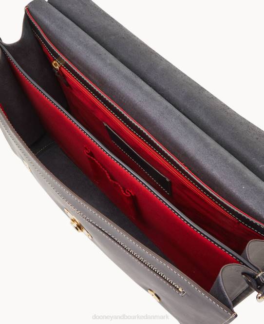 Dooney & Bourke alto dokumentmappe med dobbelt kilespænde JV0J4000 poser sort