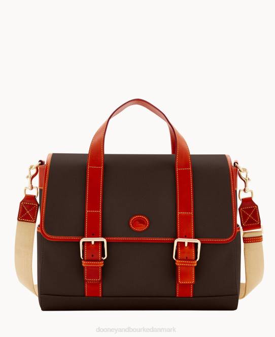Dooney & Bourke executive cabriolet hunter messenger JV0J3983 poser chokolade