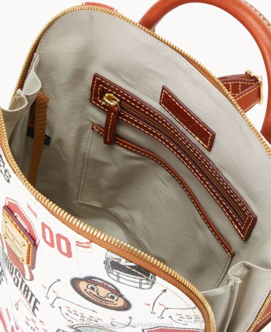 Dooney & Bourke Collegiate zip pod rygsæk JV0J3935 poser ohio stat