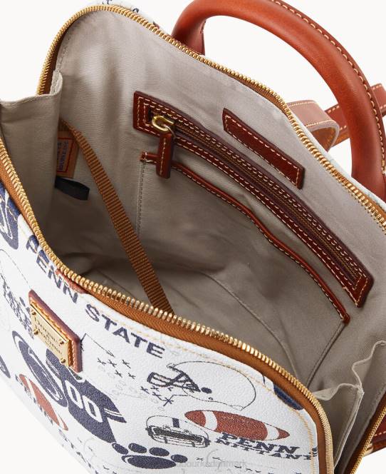 Dooney & Bourke Collegiate zip pod rygsæk JV0J3954 poser penn stat