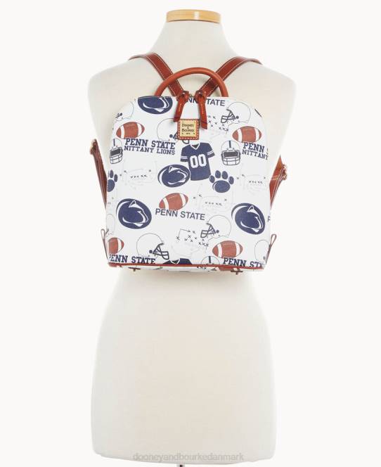 Dooney & Bourke Collegiate zip pod rygsæk JV0J3954 poser penn stat