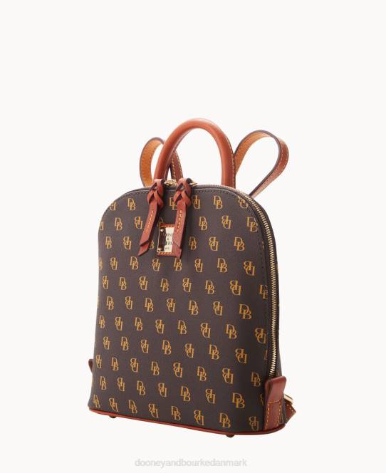 Dooney & Bourke Gretta lille rygsæk med lynlås JV0J3962 poser brun tmoro