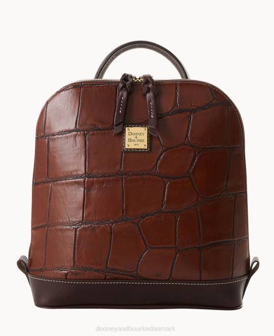 Dooney & Bourke denison zip pod rygsæk JV0J3968 poser cognac