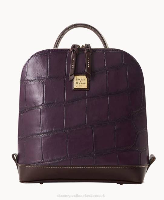 Dooney & Bourke denison zip pod rygsæk JV0J3969 poser blomme vin