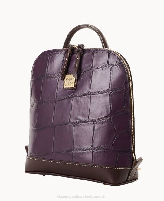 Dooney & Bourke denison zip pod rygsæk JV0J3969 poser blomme vin