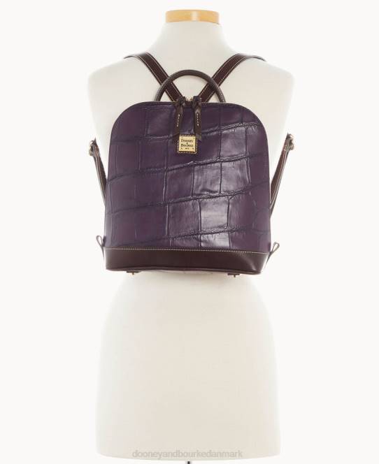 Dooney & Bourke denison zip pod rygsæk JV0J3969 poser blomme vin