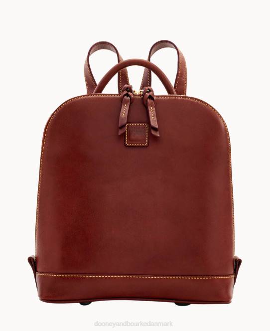 Dooney & Bourke florentinsk zip pod rygsæk JV0J3933 poser kastanje