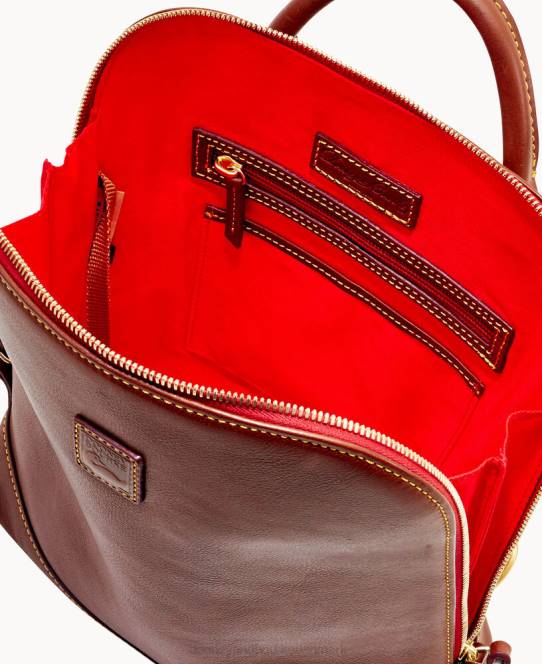 Dooney & Bourke florentinsk zip pod rygsæk JV0J3933 poser kastanje