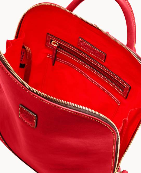 Dooney & Bourke florentinsk zip pod rygsæk JV0J3934 poser rød