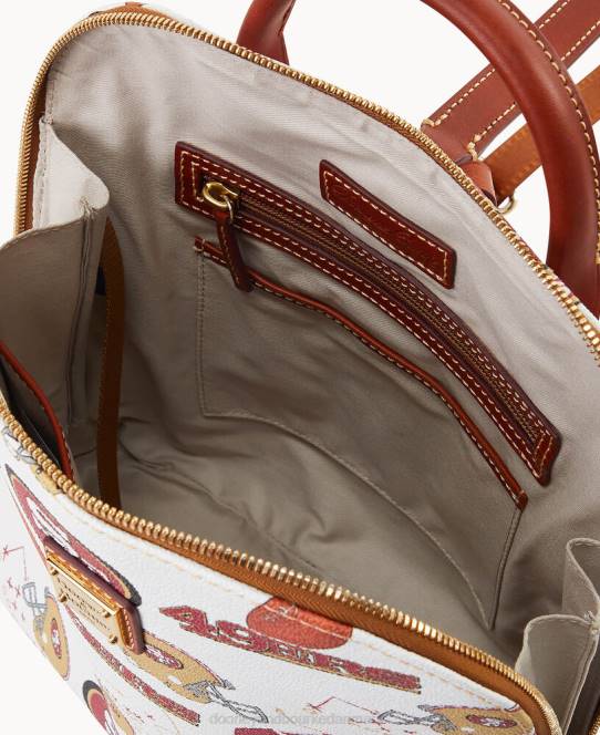 Dooney & Bourke nfl 49ers zip pod rygsæk JV0J3955 poser 49ers