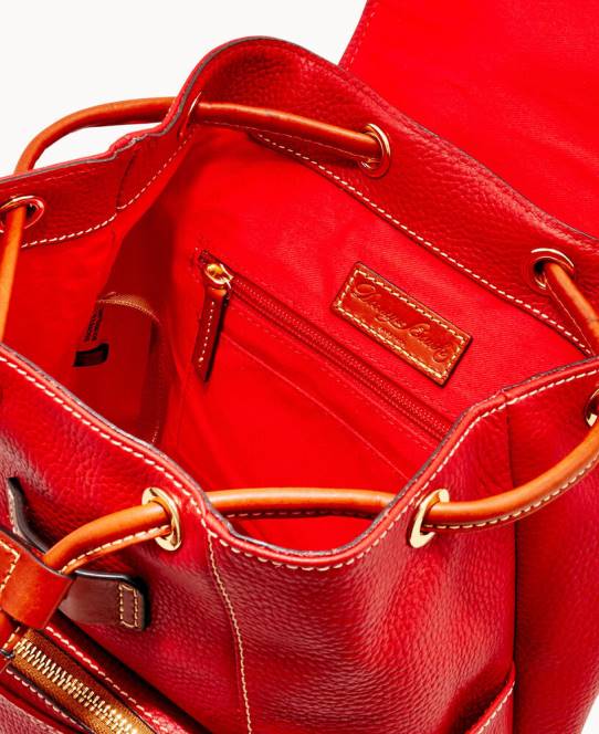 Dooney & Bourke pebble grain medium murphy rygsæk JV0J3951 poser rød