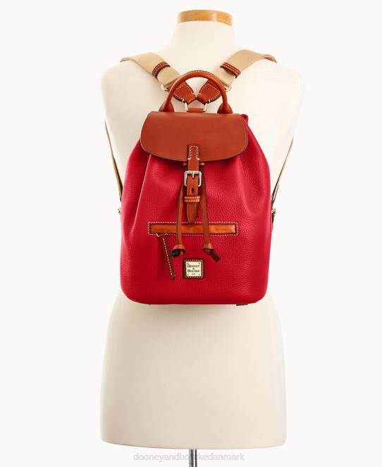 Dooney & Bourke pebble grain sm allie rygsæk JV0J3948 poser rød