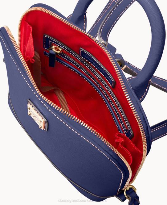 Dooney & Bourke saffiano lille rygsæk med lynlås JV0J3926 poser marine