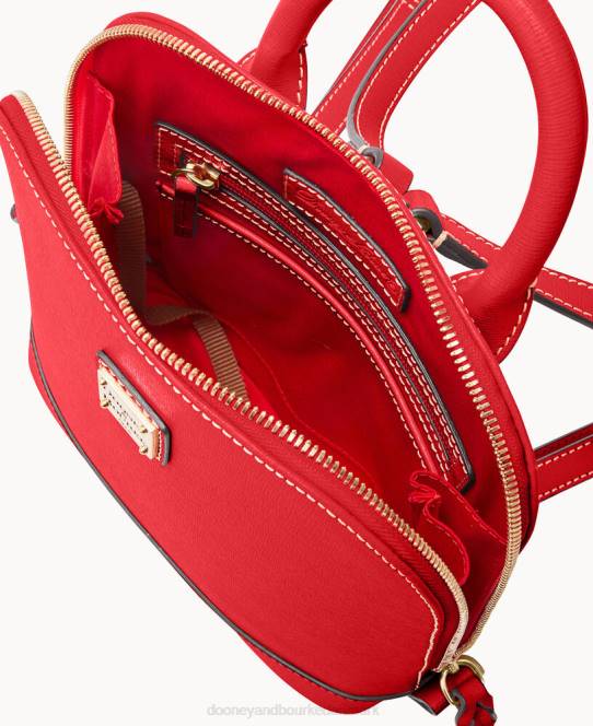 Dooney & Bourke saffiano lille rygsæk med lynlås JV0J3929 poser tomat
