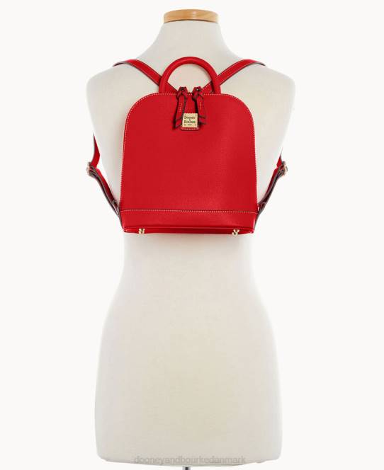 Dooney & Bourke saffiano lille rygsæk med lynlås JV0J3929 poser tomat