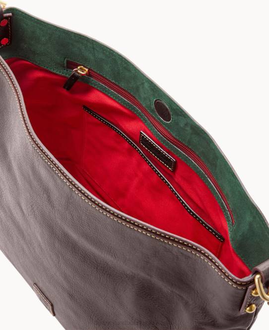 Dooney & Bourke florentinsk ekstra stor courtneysæk JV0J2973 poser brun tmoro