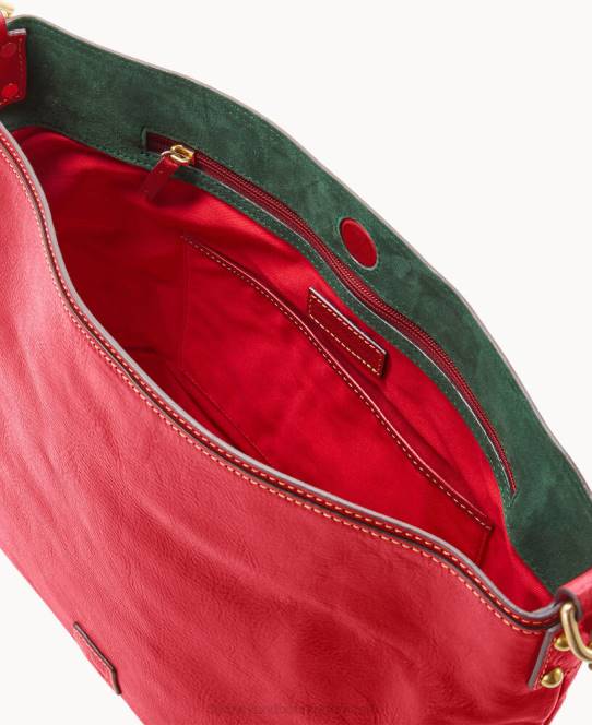Dooney & Bourke florentinsk ekstra stor courtneysæk JV0J2975 poser rød