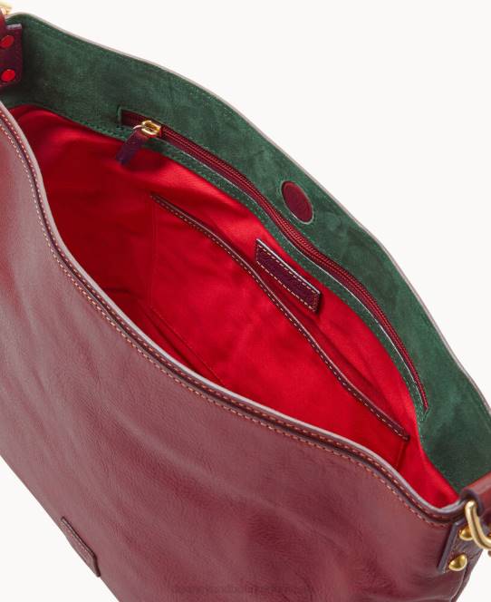 Dooney & Bourke florentinsk ekstra stor courtneysæk JV0J2976 poser bordeaux