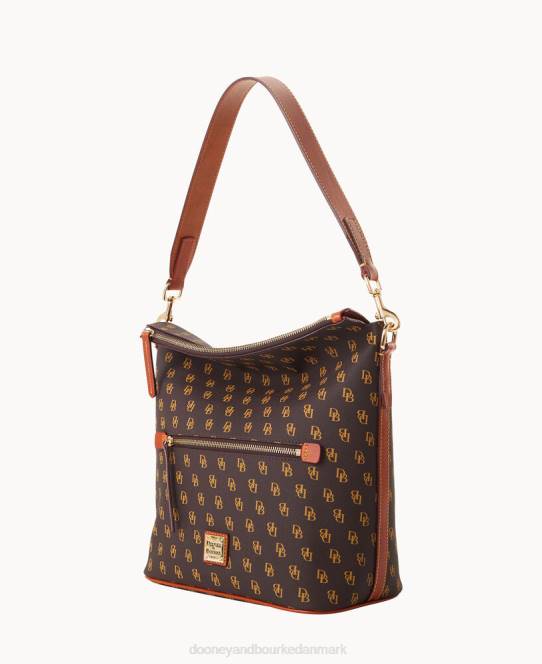 Dooney & Bourke gretta stor sæk JV0J2915 poser brun tmoro