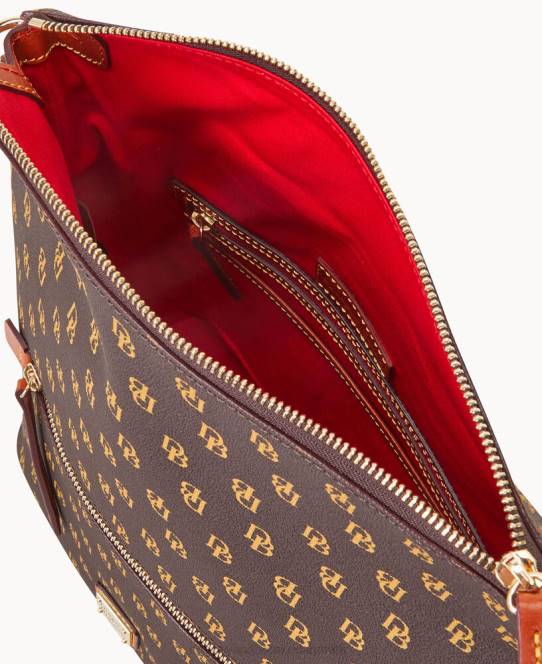 Dooney & Bourke gretta stor sæk JV0J2915 poser brun tmoro