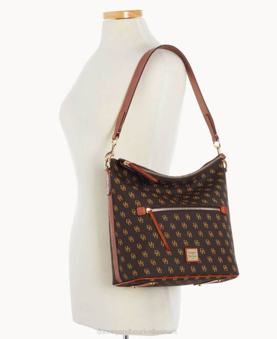 Dooney & Bourke gretta stor sæk JV0J2915 poser brun tmoro