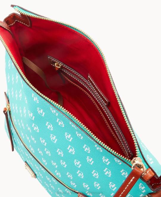 Dooney & Bourke gretta stor sæk JV0J2919 poser Hav skum