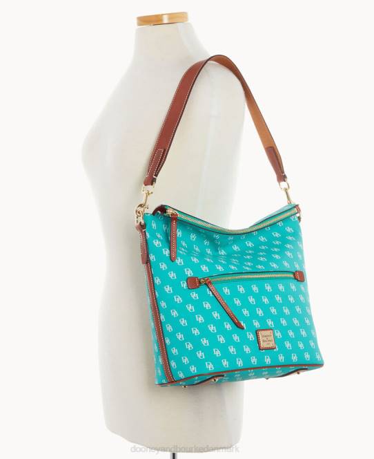 Dooney & Bourke gretta stor sæk JV0J2919 poser Hav skum