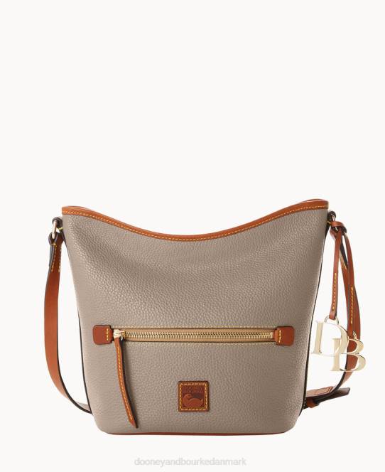 Dooney & Bourke rullestenssæk med lynlås JV0J1554 poser taupe