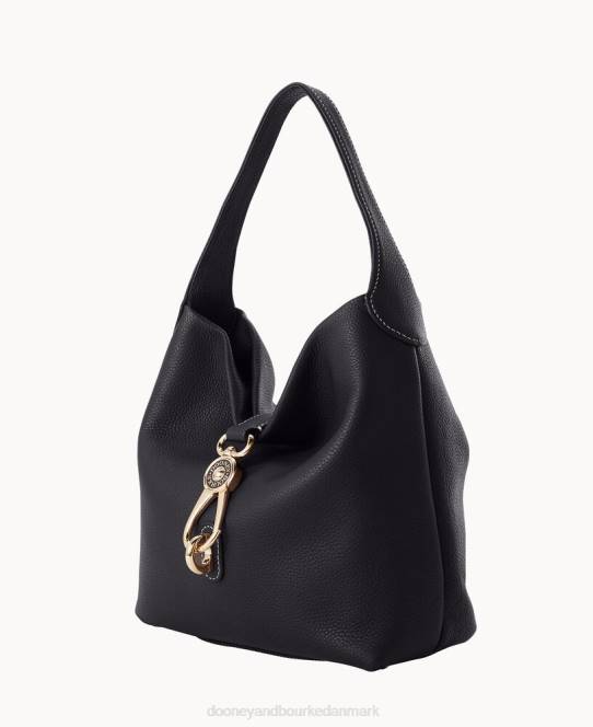 Dooney & Bourke småstens korn lille logo låsesæk JV0J2867 poser sort