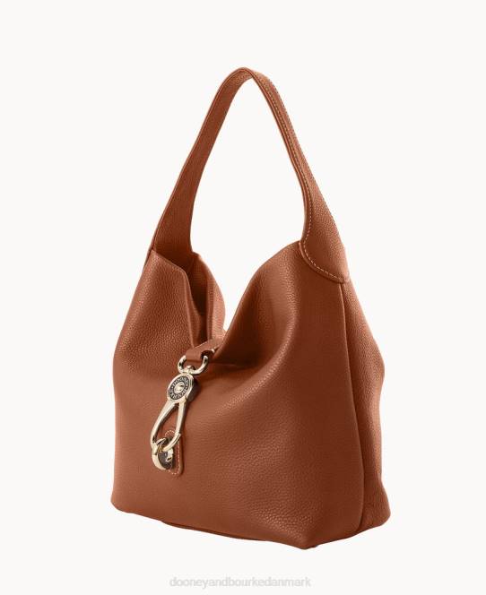 Dooney & Bourke småstens korn lille logo låsesæk JV0J2869 poser karamel