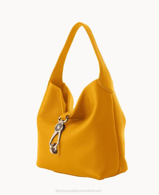Dooney & Bourke småstens korn lille logo låsesæk JV0J2871 poser sennep
