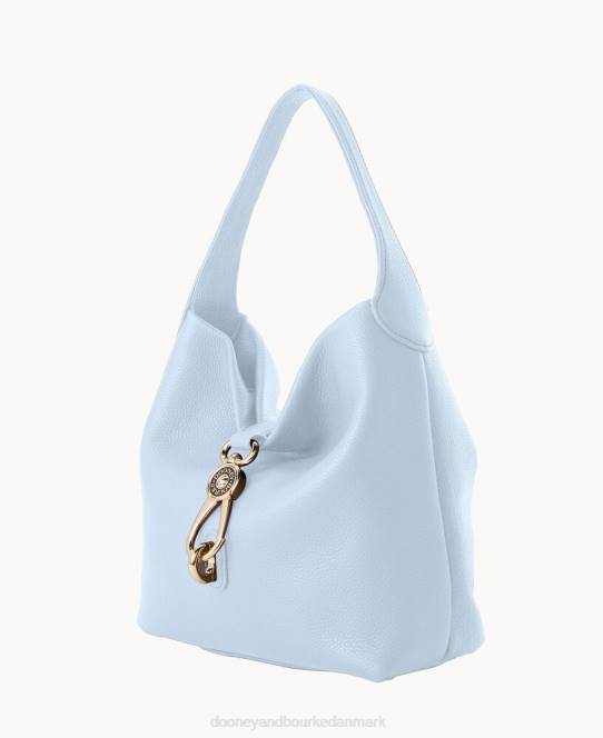 Dooney & Bourke småstens korn lille logo låsesæk JV0J2876 poser gletsjerblå