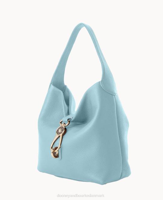 Dooney & Bourke småstens korn lille logo låsesæk JV0J2880 poser svag blå