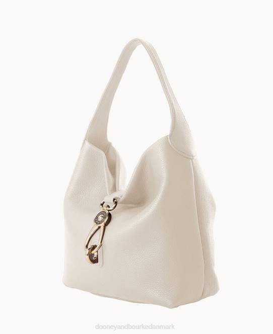 Dooney & Bourke småstens korn lille logo låsesæk JV0J2883 poser hvid