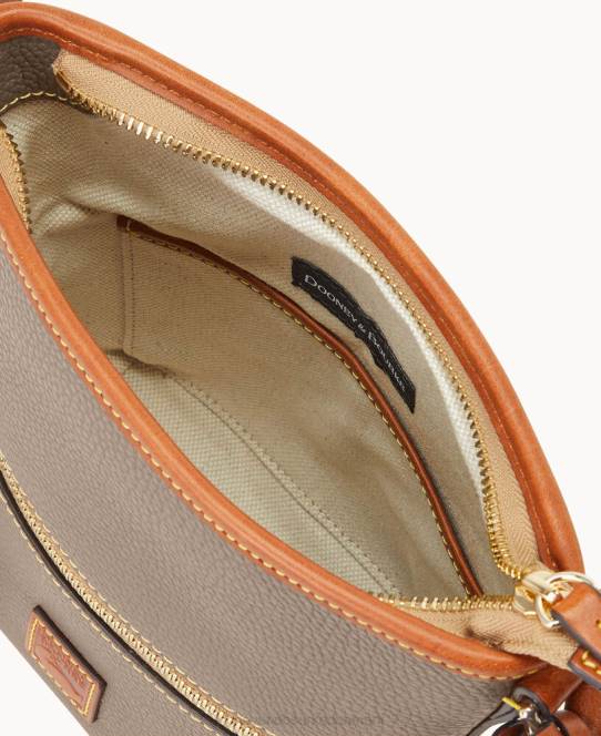 Dooney & Bourke småstenssæk med lynlås JV0J2113 poser taupe