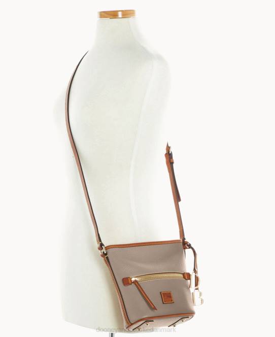 Dooney & Bourke småstenssæk med lynlås JV0J2113 poser taupe