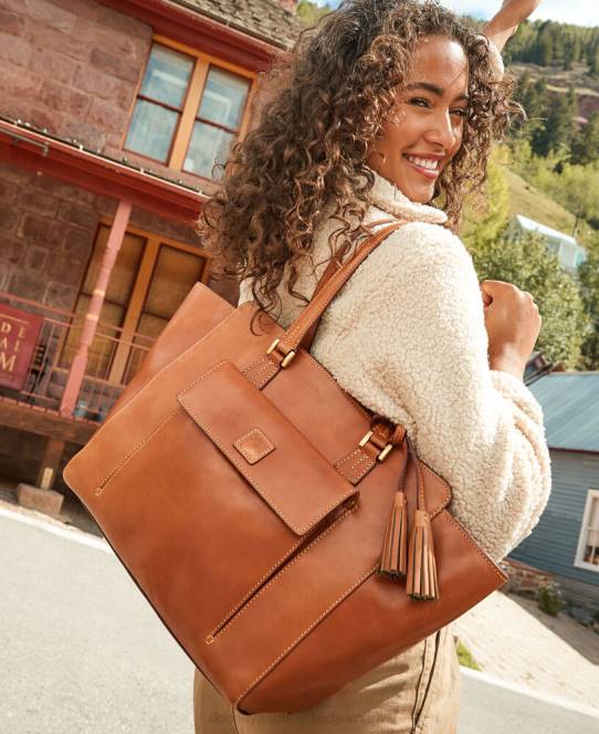 Dooney & Bourke florentinsk øst vest shopper JV0J1345 poser lys taupe