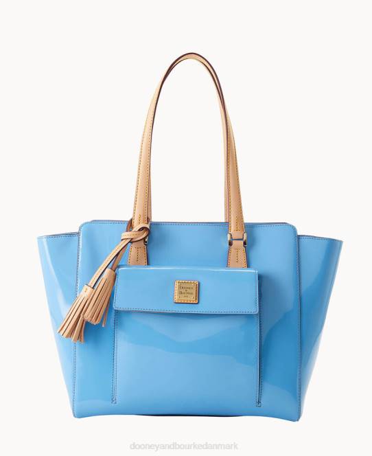 Dooney & Bourke patent øst vest shopper JV0J1328 poser denim