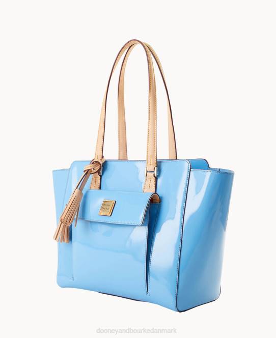 Dooney & Bourke patent øst vest shopper JV0J1328 poser denim