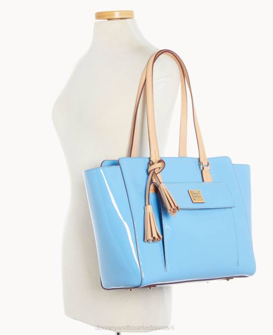 Dooney & Bourke patent øst vest shopper JV0J1328 poser denim