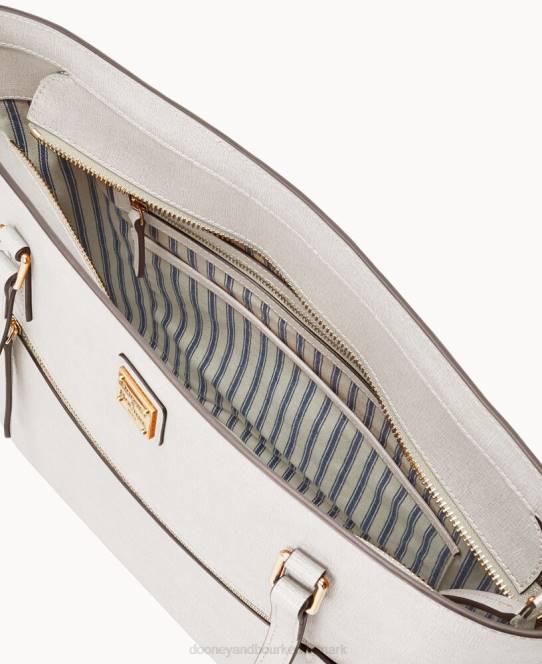 Dooney & Bourke saffiano stor shopper JV0J1365 poser ecru