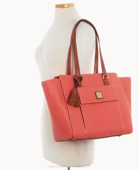 Dooney & Bourke småsten korn øst vest shopper JV0J1339 poser geranium