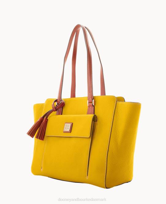 Dooney & Bourke småsten korn øst vest shopper JV0J1340 poser sennep